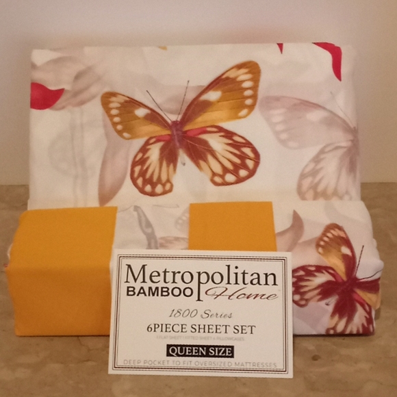 Metropolitan Bamboo Home Other - Metropolitan Bamboo Tropical Butterfly Queen Sh…